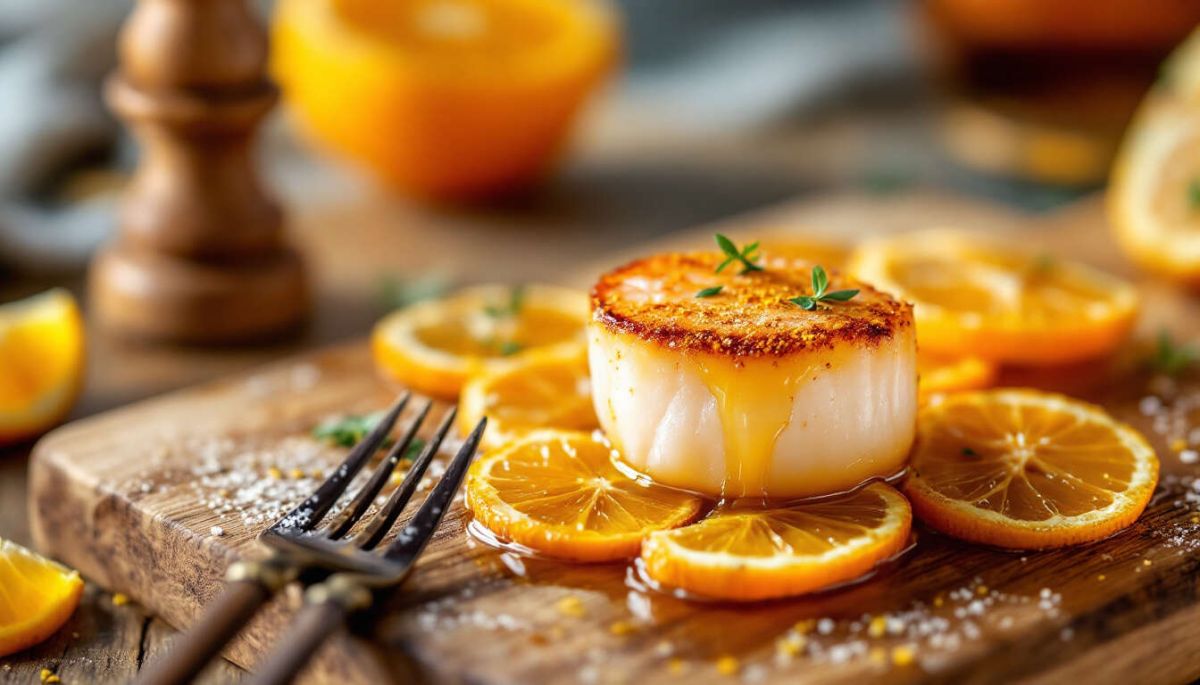 Noix de Saint-Jacques aux agrumes : une expérience culinaire festive