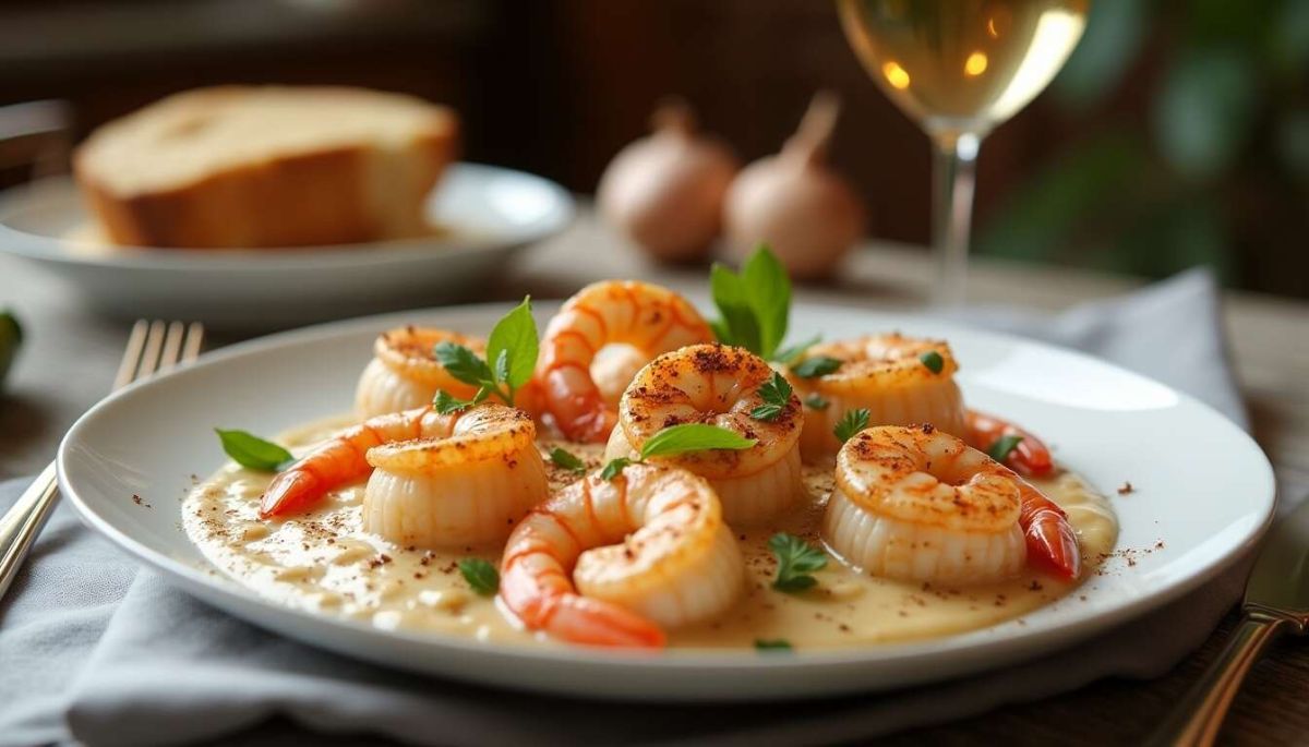 Cassolette de saint-jacques et crevettes : un délice marin à savourer