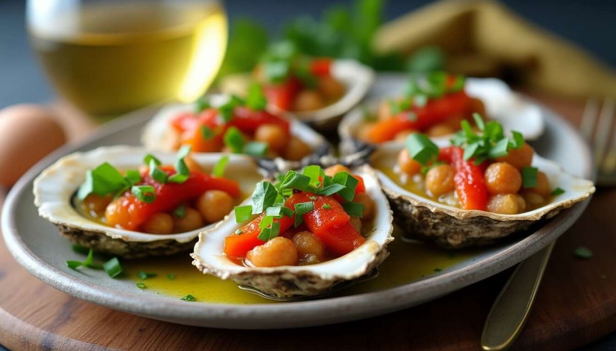 Recette d’huîtres à l’espagnole : chorizo et poivron