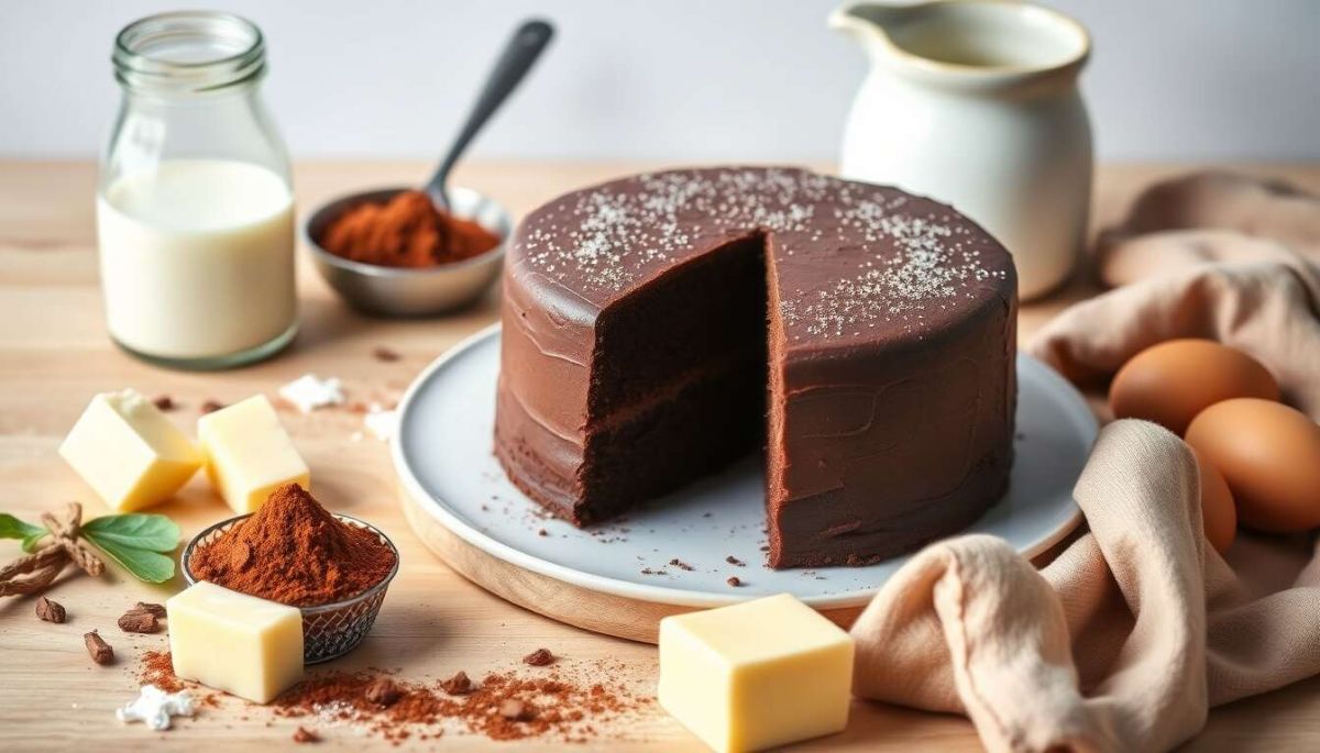 un gâteau au chocolat en poudre, rapide et savoureux