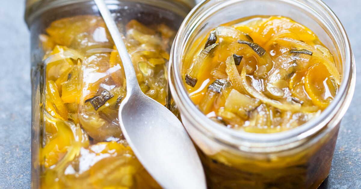 La délicieuse alliance du confit de courgettes et de citron