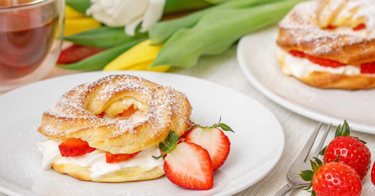 La recette du chou à la fraise géant de Laurent Mariotte