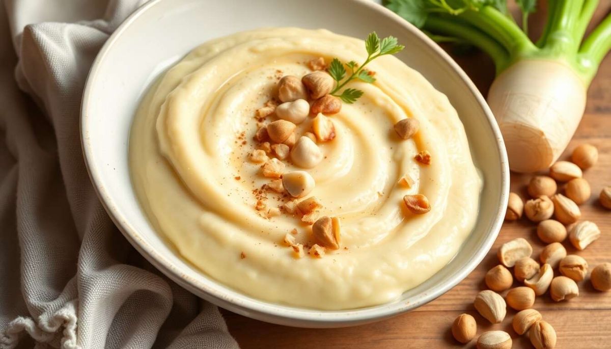 Découvrez la purée de céleri-rave aux noisettes : un délice à savourer