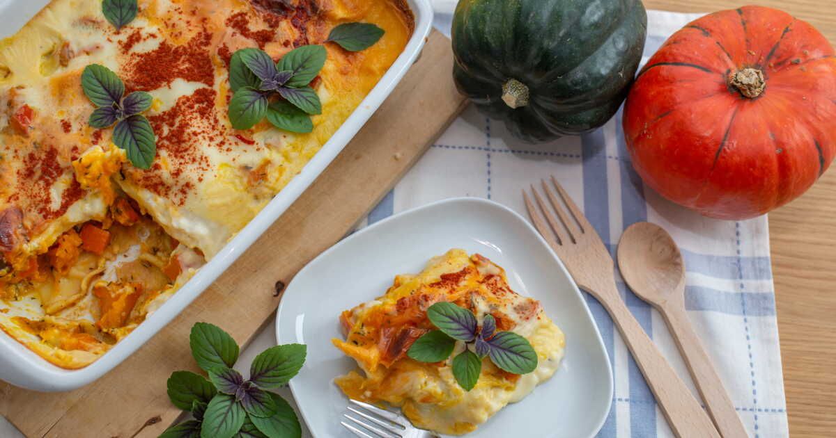 Découvrez une recette de lasagnes au potimarron qui réchauffe le cœur