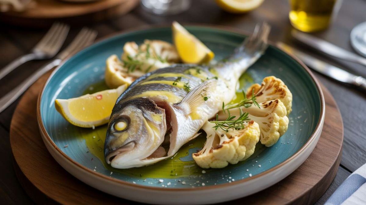 Réveillez vos papilles avec la dorade au four et chou-fleur grillé