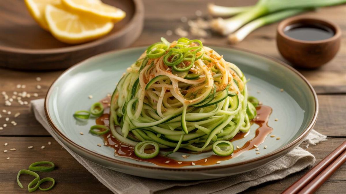 Dégustez les nouilles de concombre : une recette estivale sans cuisson