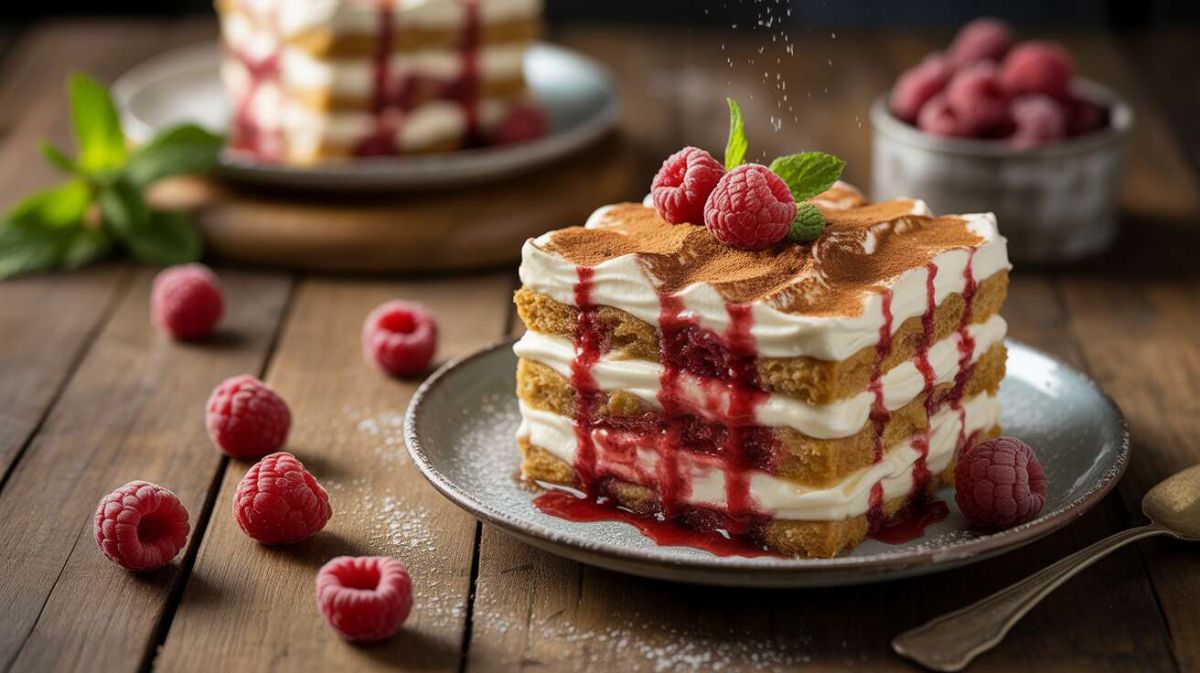 Une douceur légère : le tiramisu aux framboises revisité