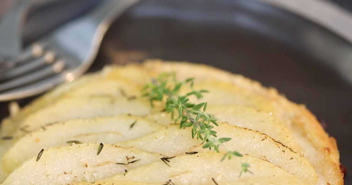 La tarte fine poires et thym en vidéo