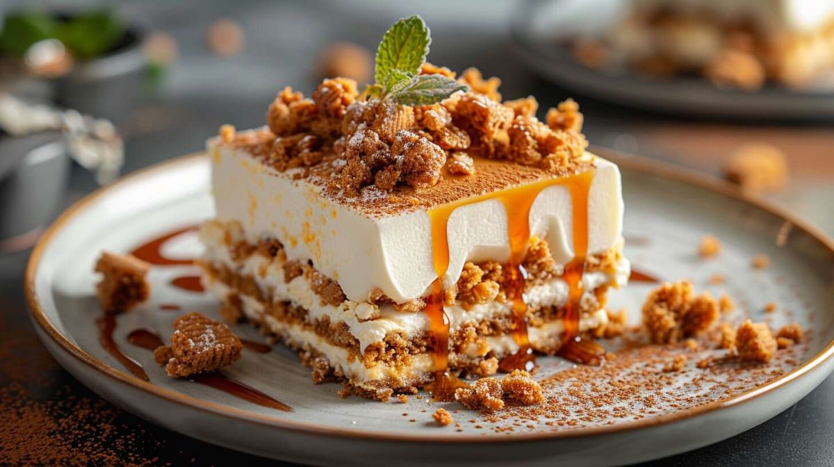 Recette de tiramisu au caramel beurre salé et spéculoos : un dessert gourmand