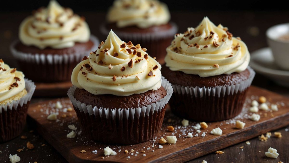 Des cupcakes au chocolat blanc et vanille pour un doux moment de gourmandise