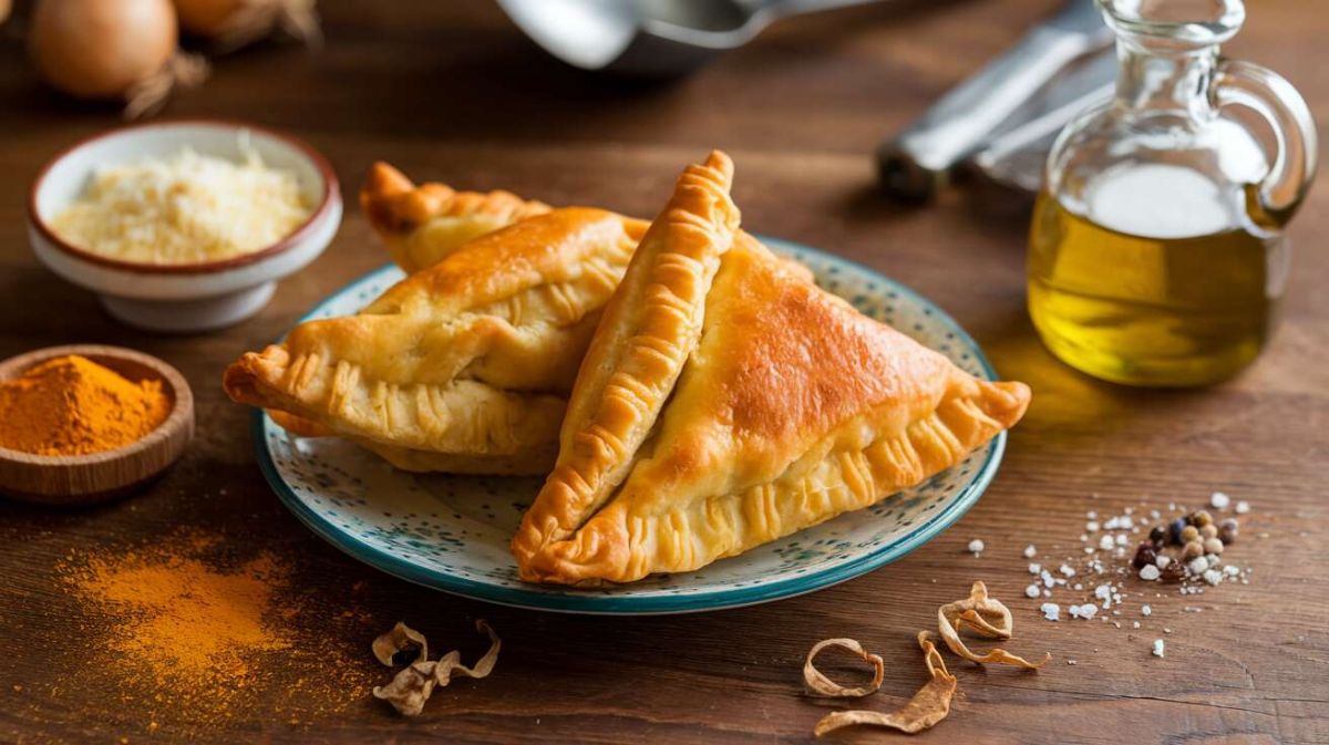 Des chaussons croustillants au poulet, curry et fromage pour un apéritif réussi