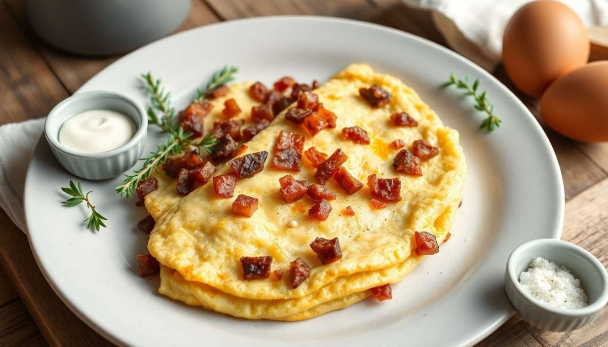 Savourez une omelette aux lardons : une recette simple et délicieuse
