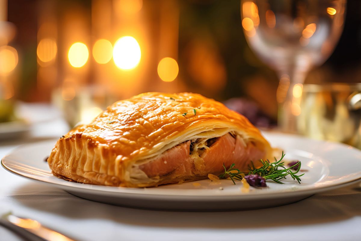 Un festin de Noël revisité : le saumon en pâte feuilletée à découvrir
