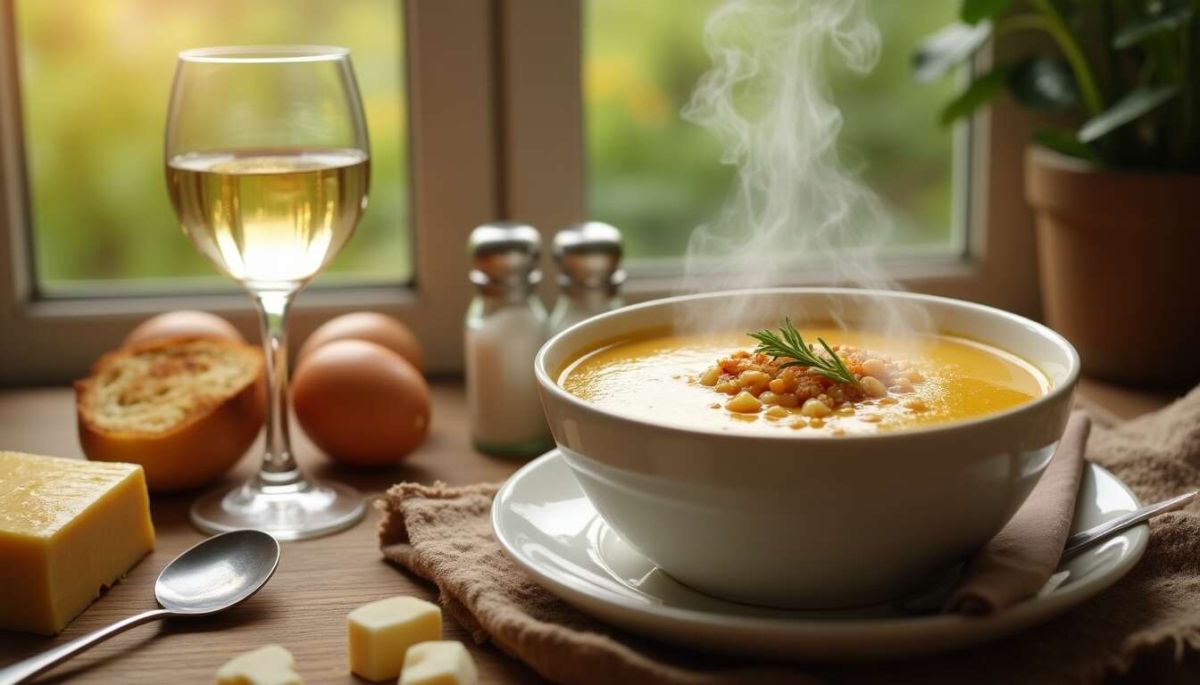 la soupe à l'oignon au vin blanc : un régal réconfortant