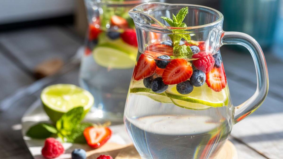 Eau infusée aux fruits rouges et citron vert : une hydratation saine et délicieuse