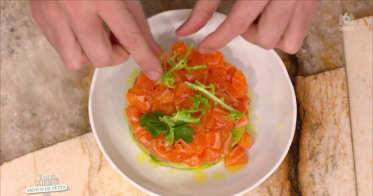 Le tartare de saumon de Noël par Cyril Lignac : une délicieuse surprise