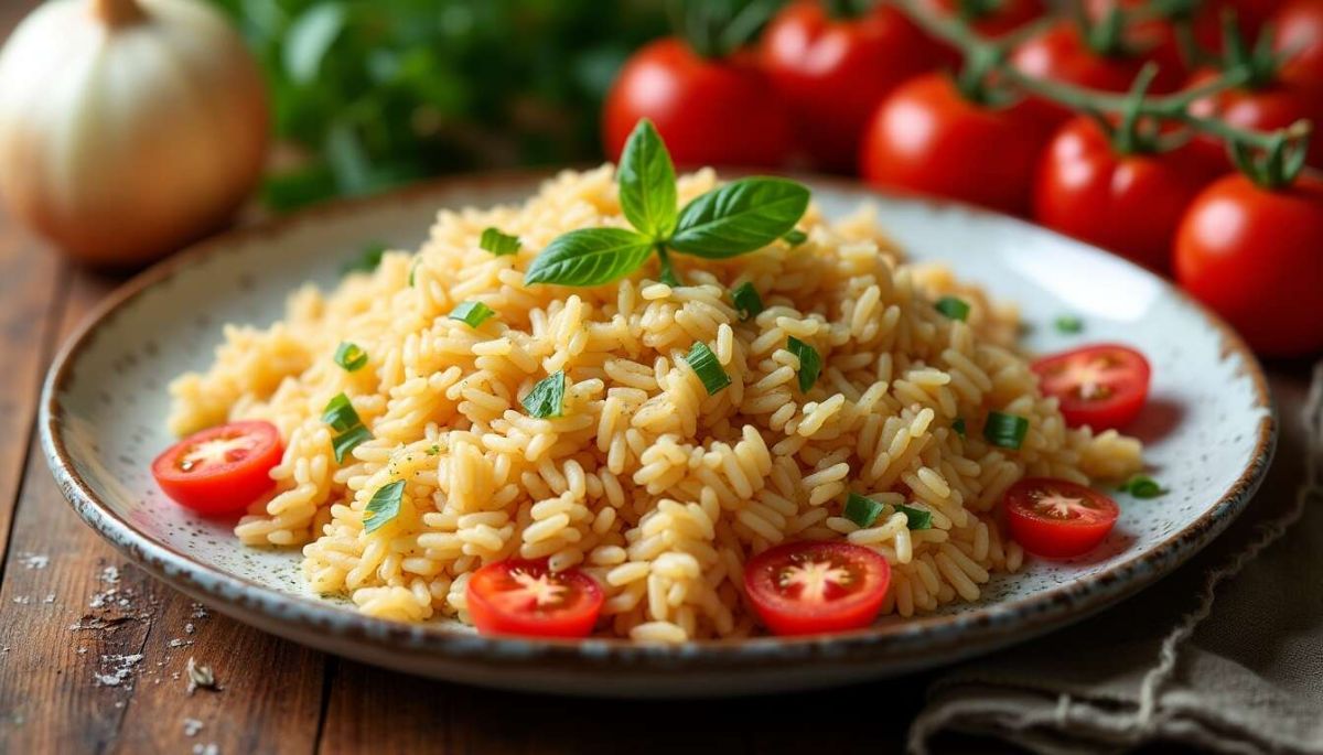 Un plat de riz à la tomate pour des soirs faciles et savoureux