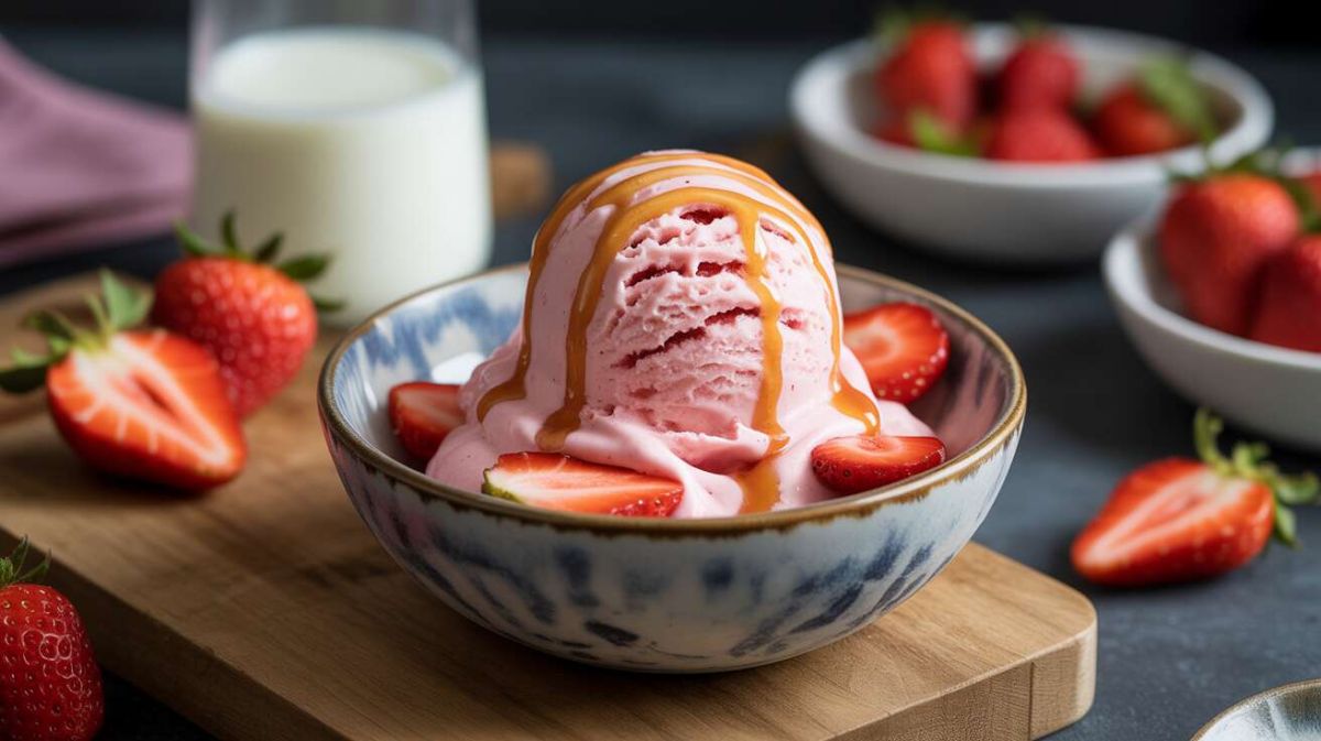 Savourez l'été avec cette recette de glace à la fraise sans effort