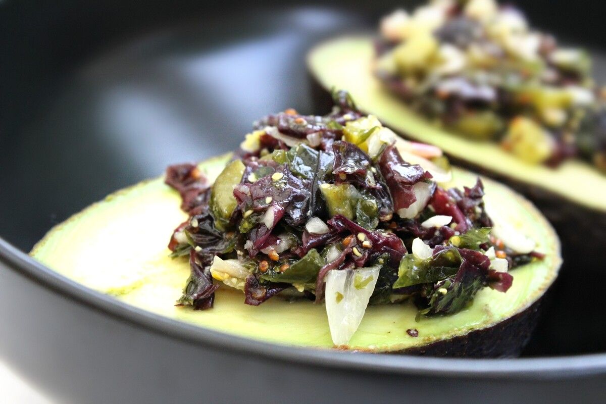 Un tartare d'algues cru vegan qui éveille les papilles