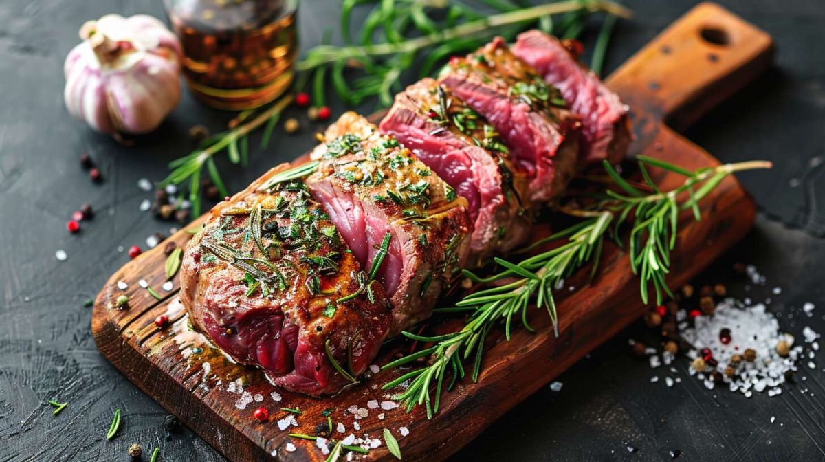 Découvrez la recette raffinée de la selle d'agneau aux herbes